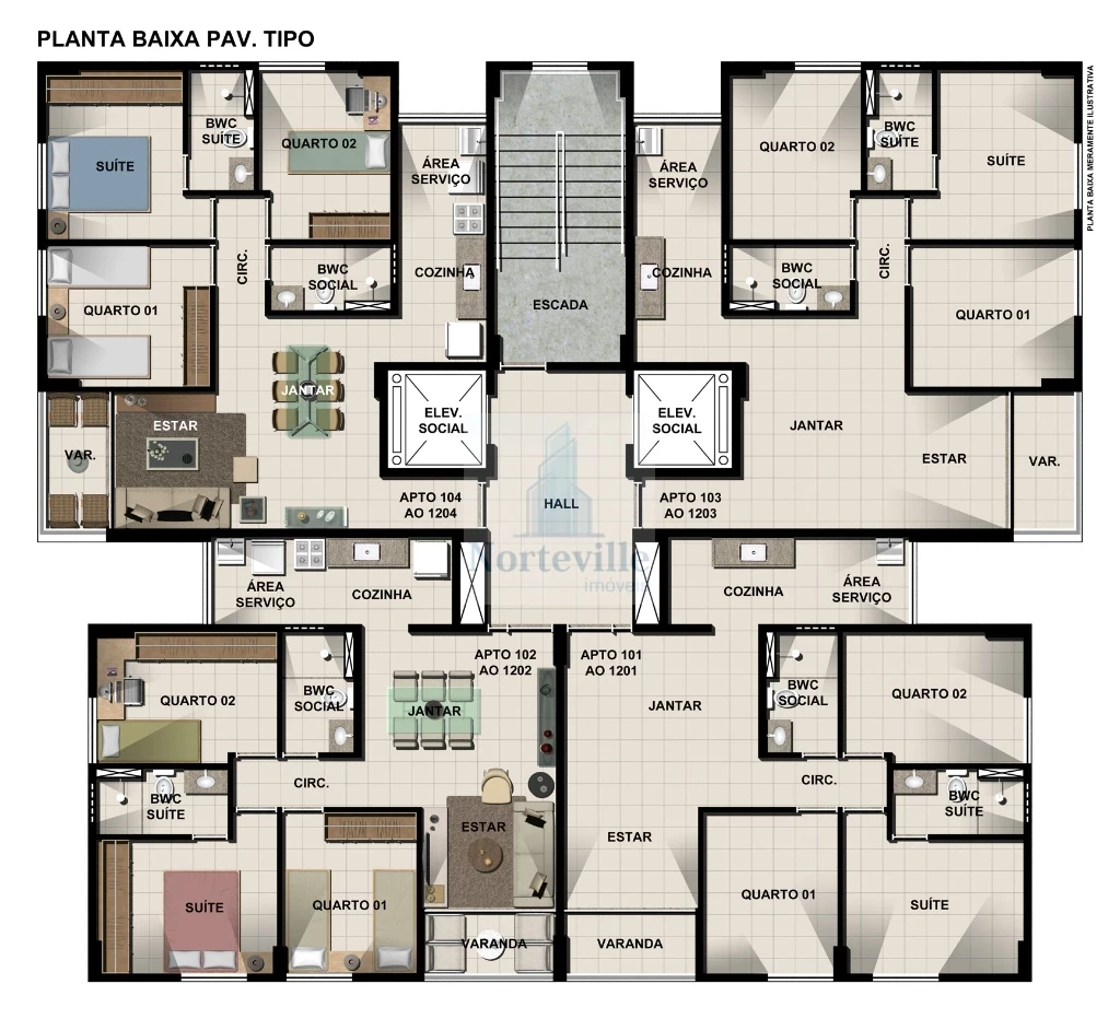 Imagem Apartamento com 3 Quartos à Venda, 66 m² em Casa Amarela - Recife