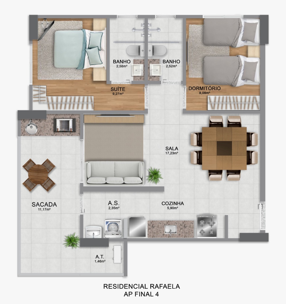 Imagem Apartamento com 2 Quartos à Venda, 64 m²em Guilhermina - Praia Grande