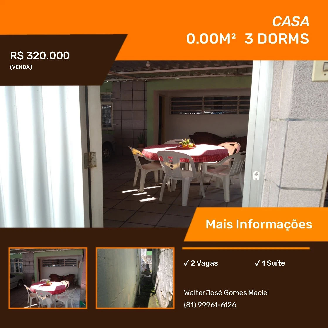 Foto do imóvel: Casa com 3 Quartos à Venda, 100 m² em Iputinga - Recife