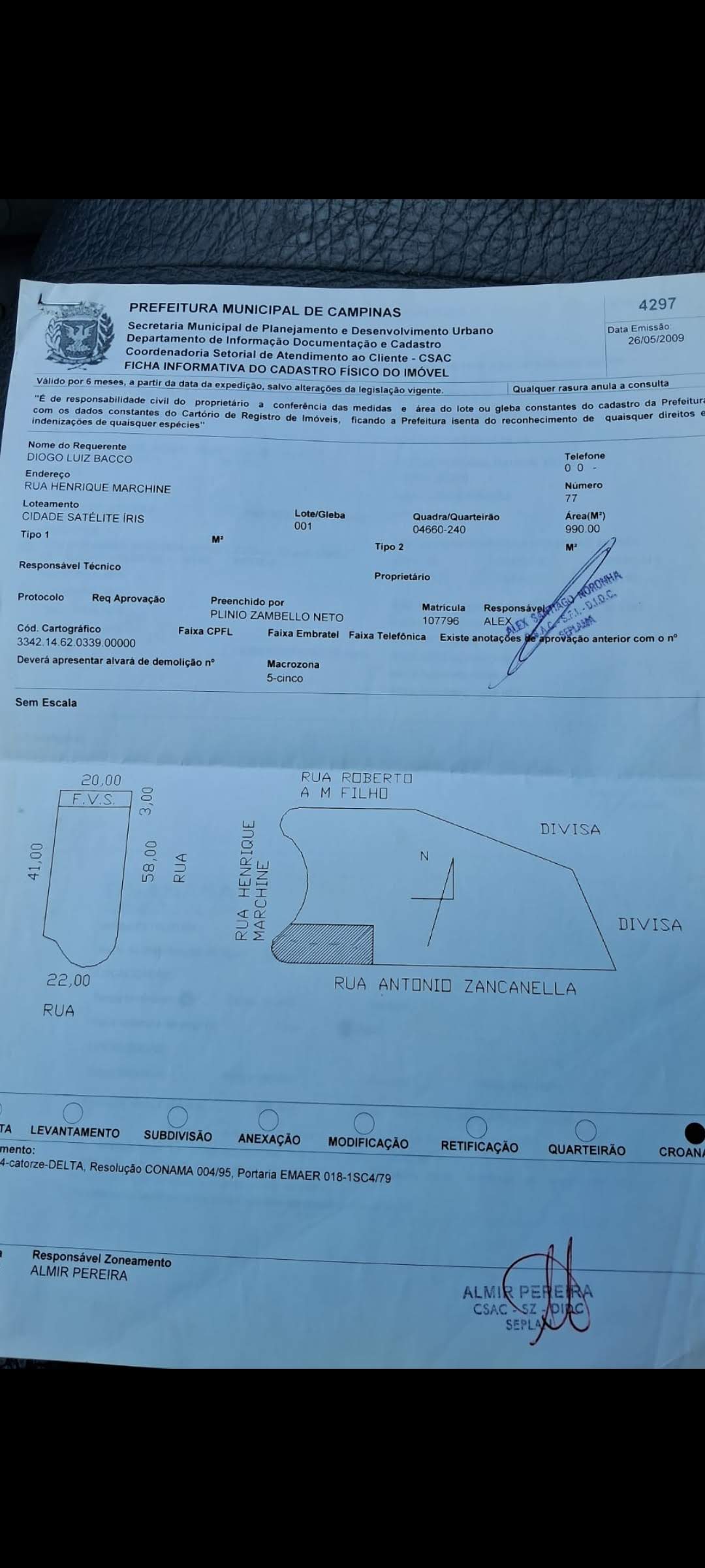 Foto do imóvel: Terreno à Venda, 990 m² em Cidade Satélite Íris - Campinas
