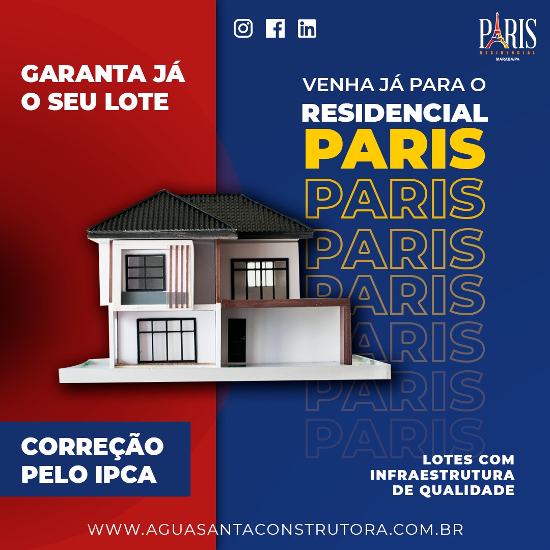 Imagem Terreno à Venda, 276 m²em PARIS - MARABA