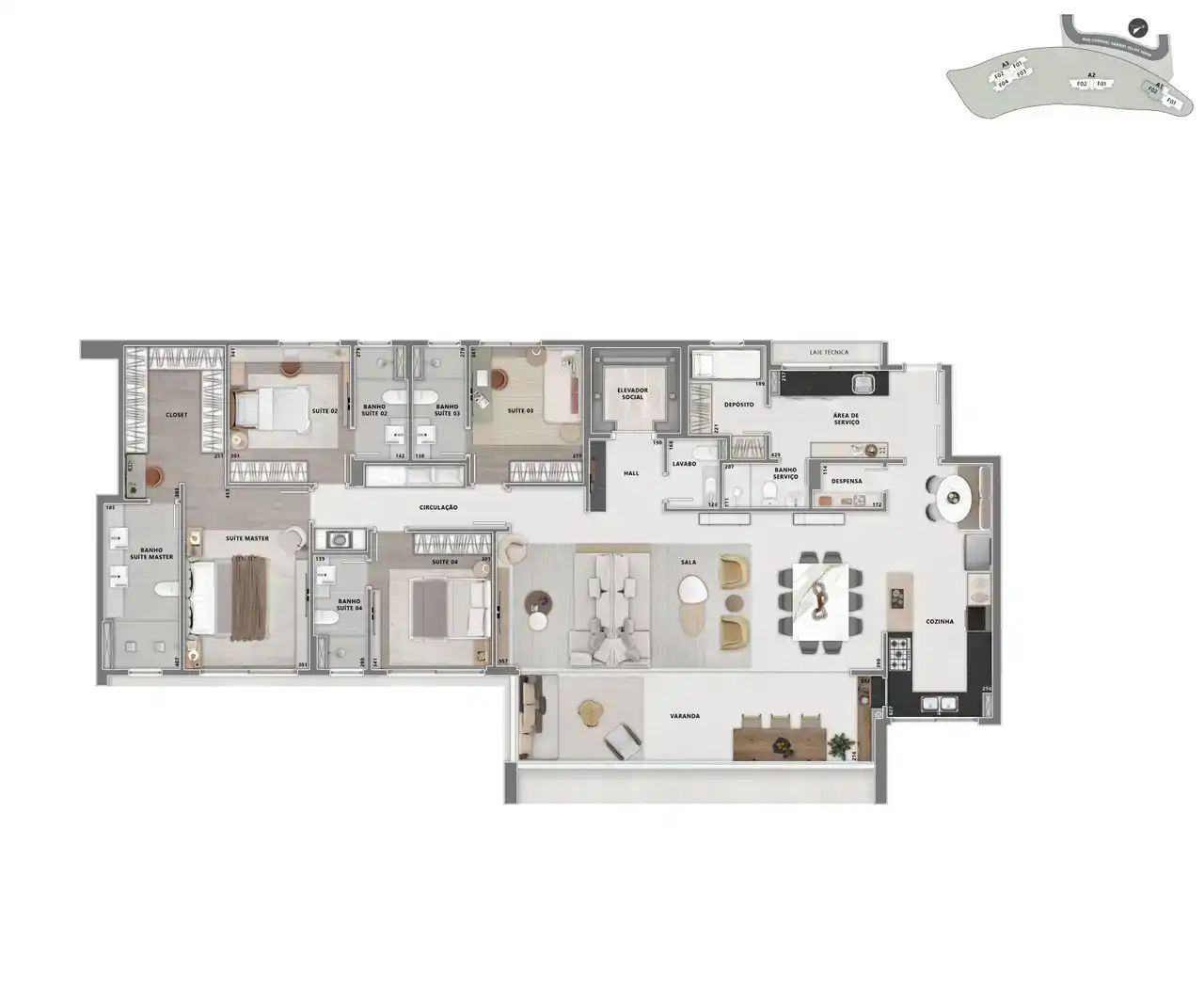 Imagem Apartamento com 4 Quartos à Venda, 207 m²em Jardinaves - Nova Lima