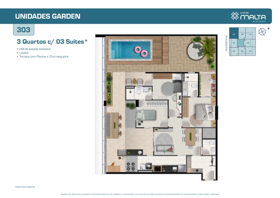 Imagem Apartamento com 2 Quartos à Venda, 58 m² em Praia de Itaparica - Vila Velha