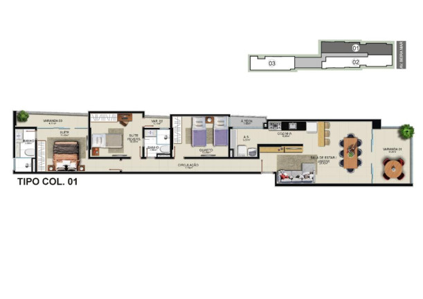 Imagem Apartamento com 3 Quartos à Venda, 235 m² em Praia do Morro - Guarapari