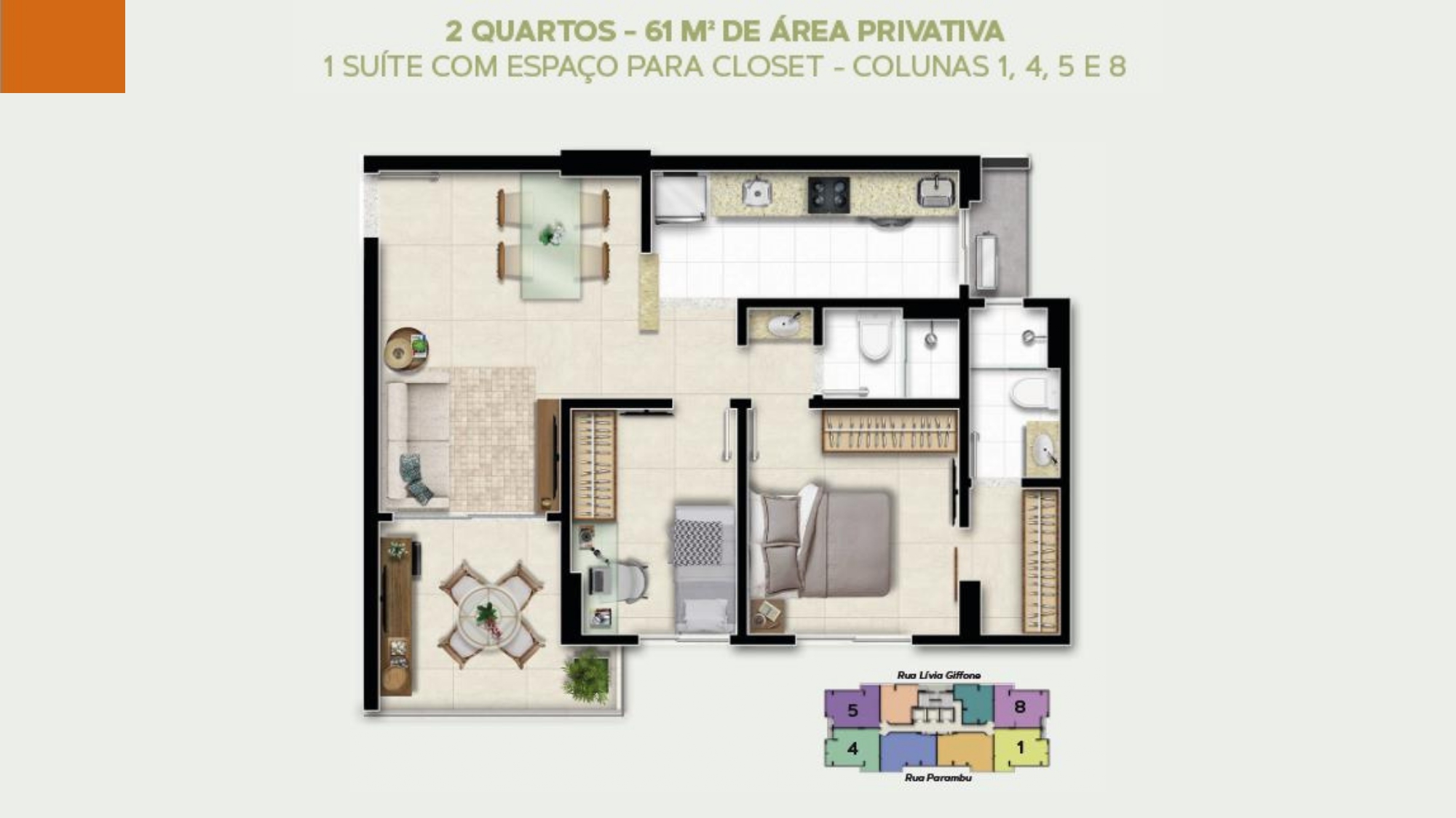 Imagem Apartamento com 2 Quartos à Venda, 57 m²em Luiz Anselmo - Salvador