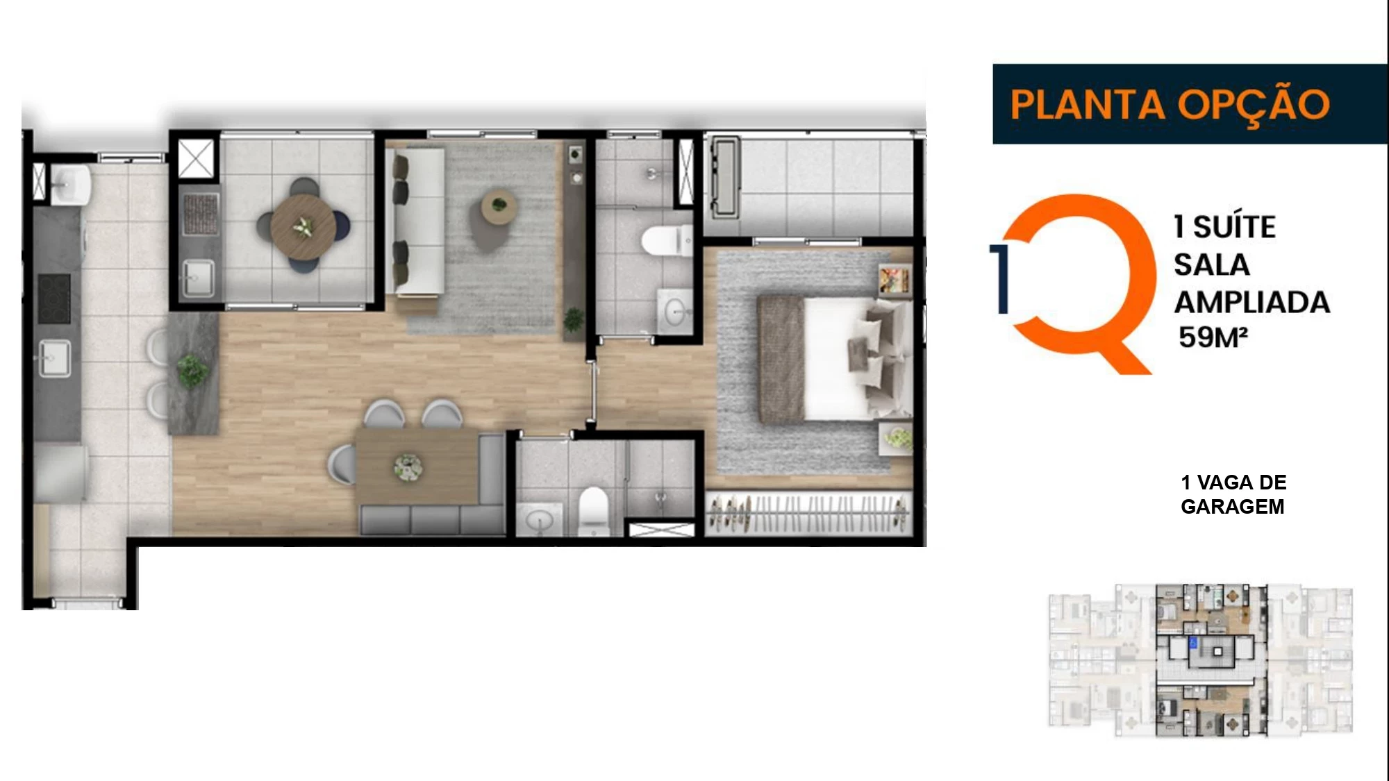 Imagem Apartamento com 2 Quartos à Venda, 77 m² em Centro - Campo Grande