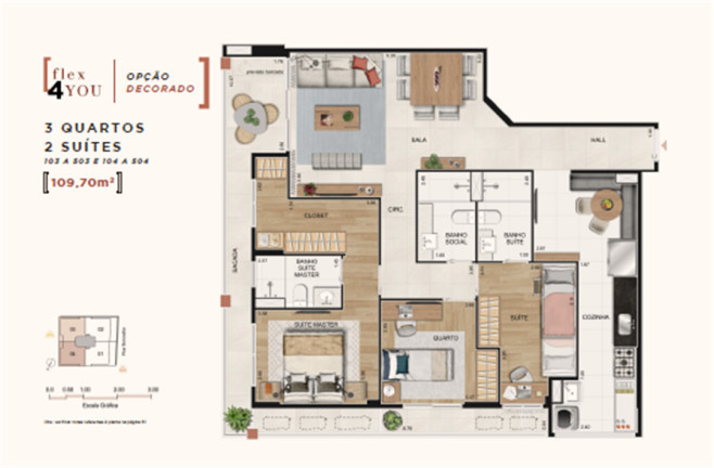Foto do imóvel: Apartamento com 4 Quartos à Venda, 128 m² em Botafogo - Rio de Janeiro