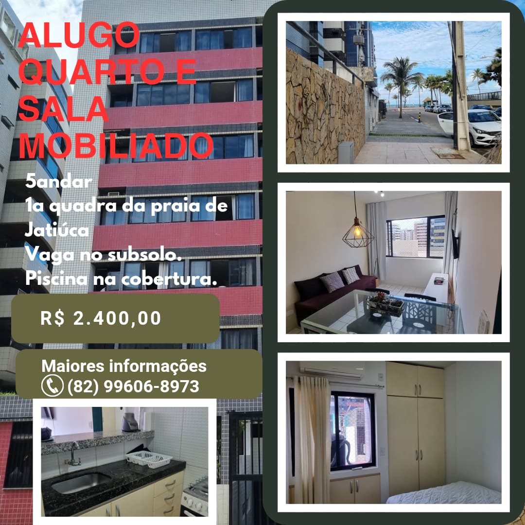 Imagem Apartamento com 1 Quarto para Alugar, 35 m² em Jatiúca - Maceió