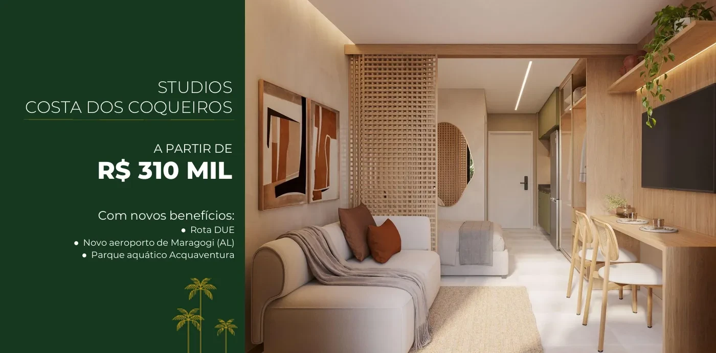 Imagem Studio com 1 Quarto à Venda, 25 m² em Tamandaré - Tamandaré