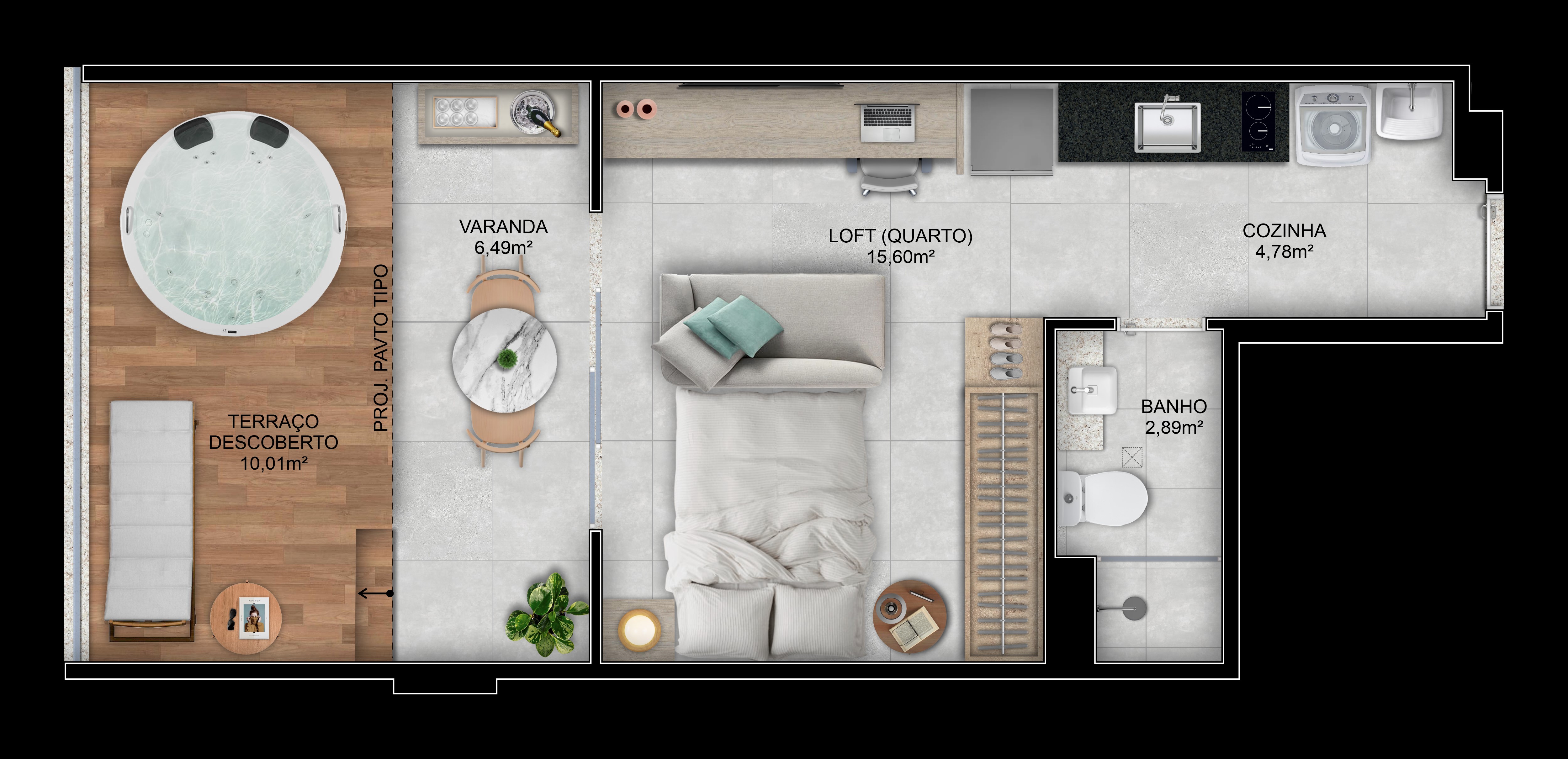 Imagem Apartamento com 1 Quarto à Venda, 32 m² em Praia da Costa - Vila Velha