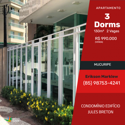 Imagem Apartamento com 3 Quartos à Venda, 130 m²em Mucuripe - Fortaleza