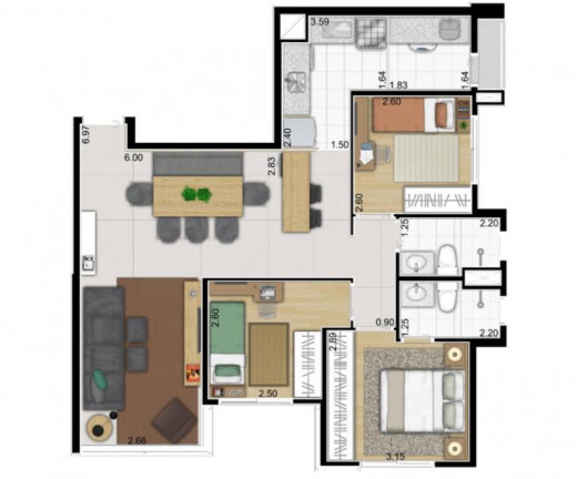 Apartamento com 3 Quartos à Venda, 76 m² em Saúde - São Paulo