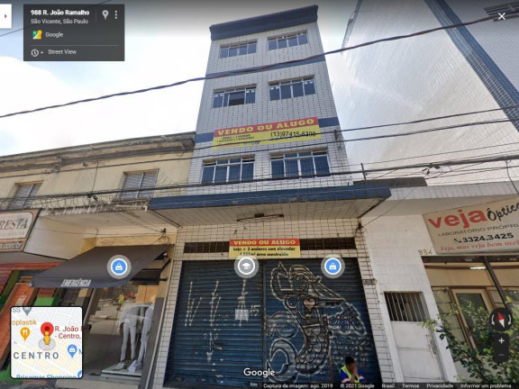 Imóvel Comercial à Venda ou Locação, 1.080 m² em Centro - São Vicente