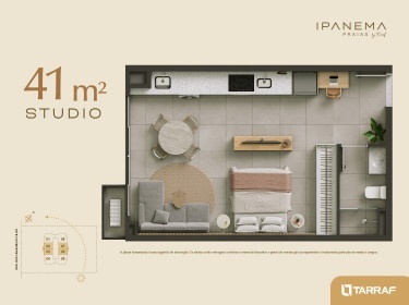 Foto do imóvel: Apartamento com 1 Quarto à Venda, 42 m²em Vila Nossa Senhora do Bonfim - São José do Rio Preto