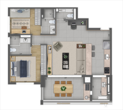 Imagem Apartamento com 2 Quartos à Venda, 71 metros em Pinheiros - São Paulo