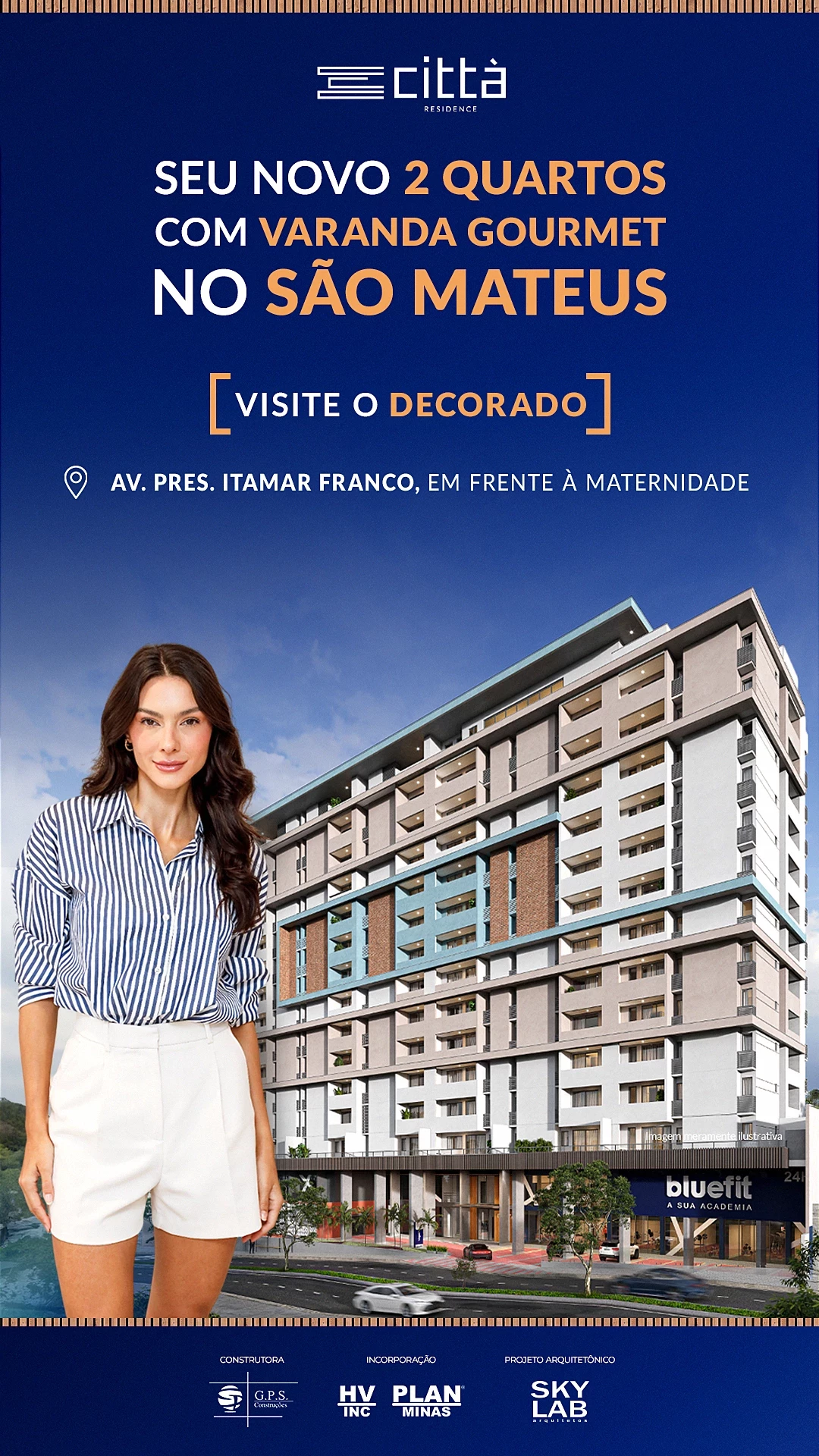 Imagem Apartamento com 2 Quartos à Venda, 54 m² em São Mateus - Juiz de Fora