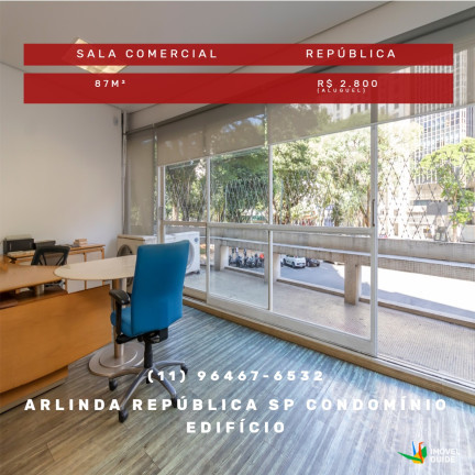 Sala Comercial para Alugar,  em República - São Paulo