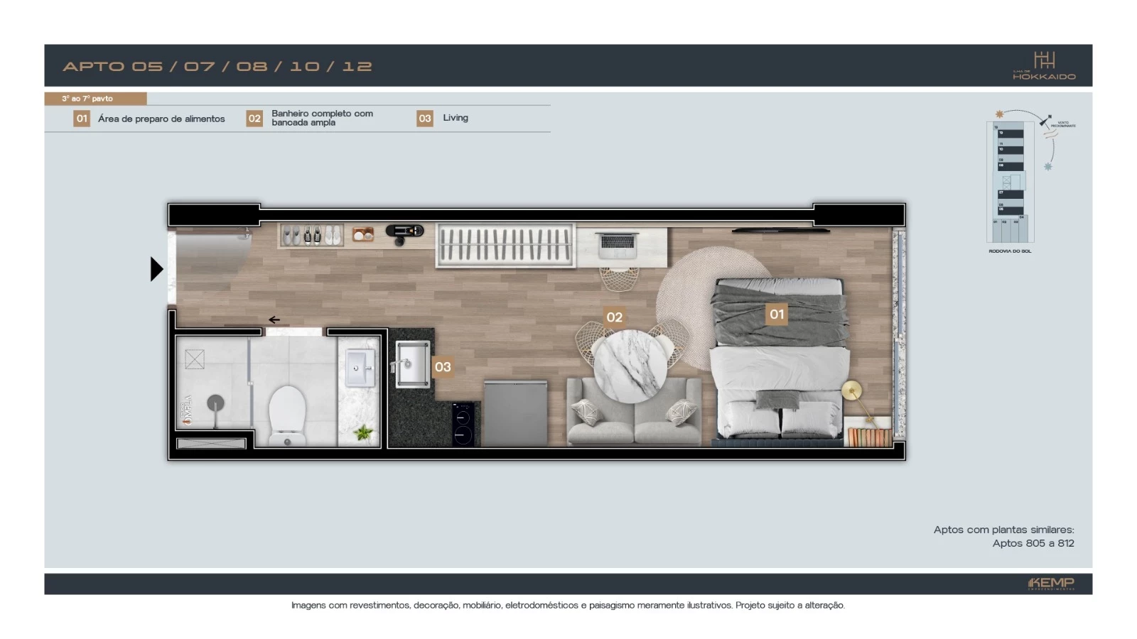 Imagem Apartamento com 1 Quarto à Venda, 40 m² em Praia de Itaparica - Vila Velha