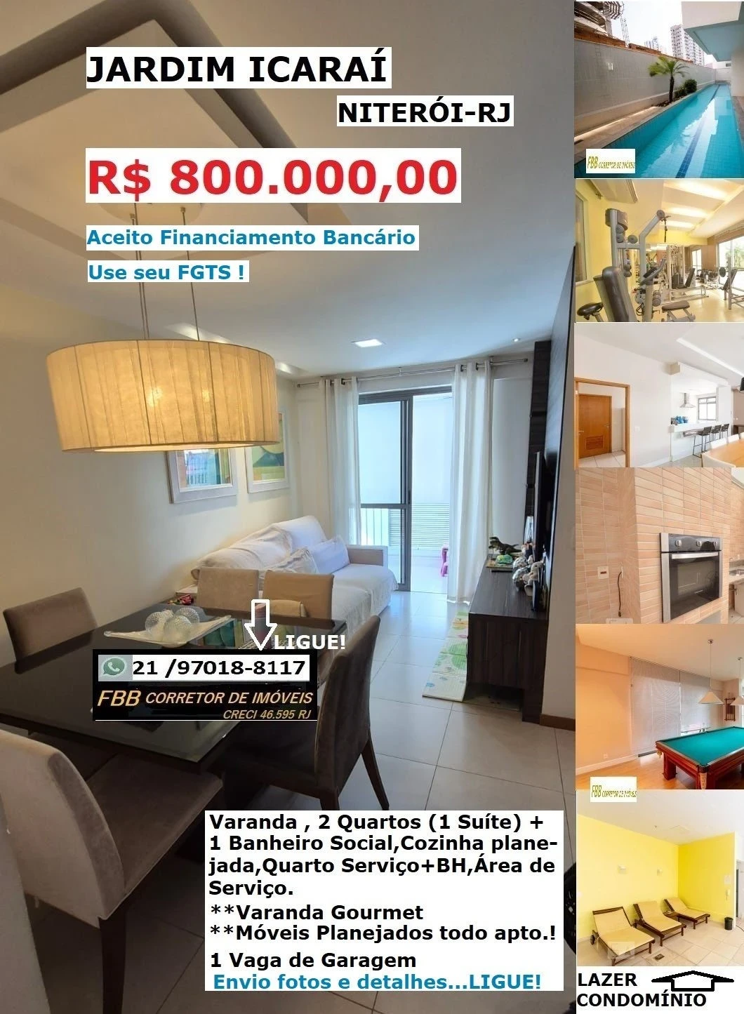Apartamento com 2 Quartos à Venda, 85 m² em Icaraí - Niterói