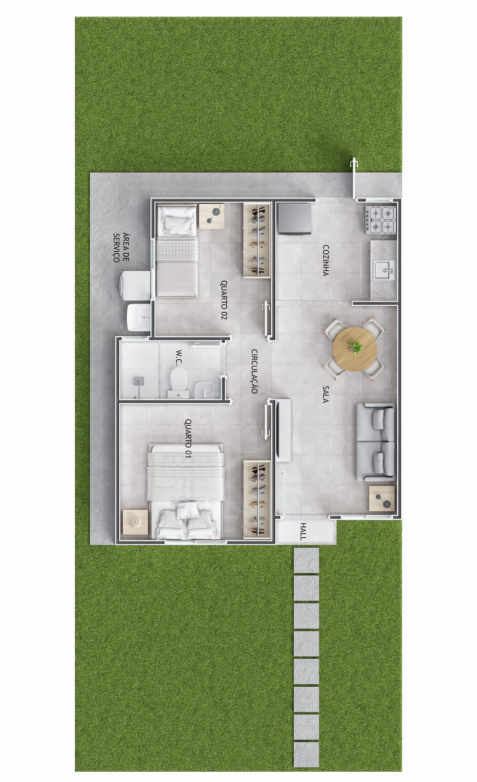 Foto do imóvel: Casa de Condomínio com 2 Quartos à Venda, 40.080 m² em Papagaio - Feira de Santana