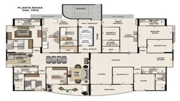 Imagem Apartamento com 4 Quartos à Venda, 140 m² em Apiucos - Recife