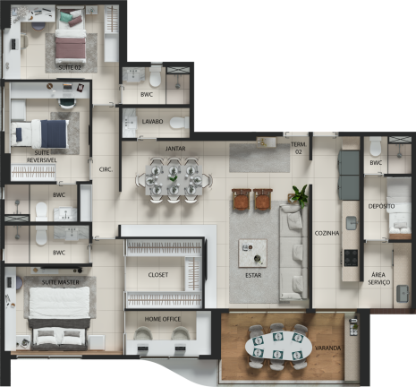 Imagem Apartamento com 4 Quartos à Venda, 131 m² em Boa Viagem - Recife