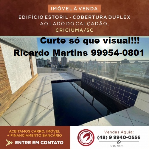 Imagem Cobertura com 3 Quartos à Venda, 291 m² em Centro - Criciúma