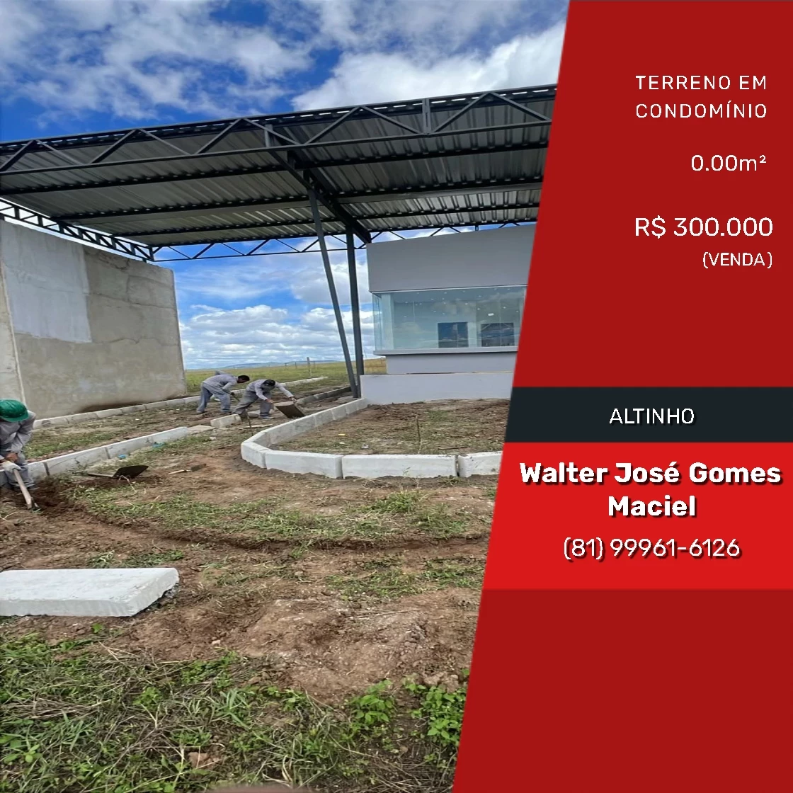Imagem Terreno em Condomínio à Venda, 616 m² em Altinho - Altinho