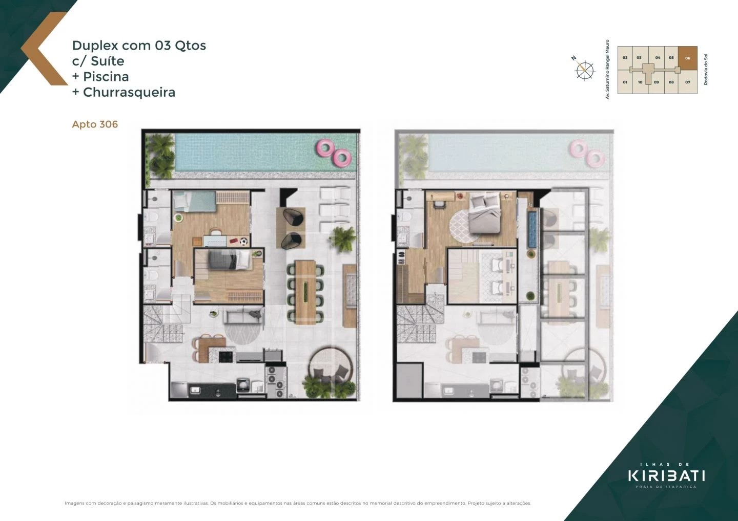 Imagem Apartamento com 2 Quartos à Venda, 58 m² em Praia de Itaparica - Vila Velha