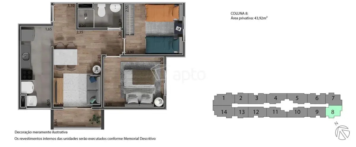 Imagem Apartamento com 2 Quartos à Venda, 46 m² em Engenho de Dentro - Rio de Janeiro