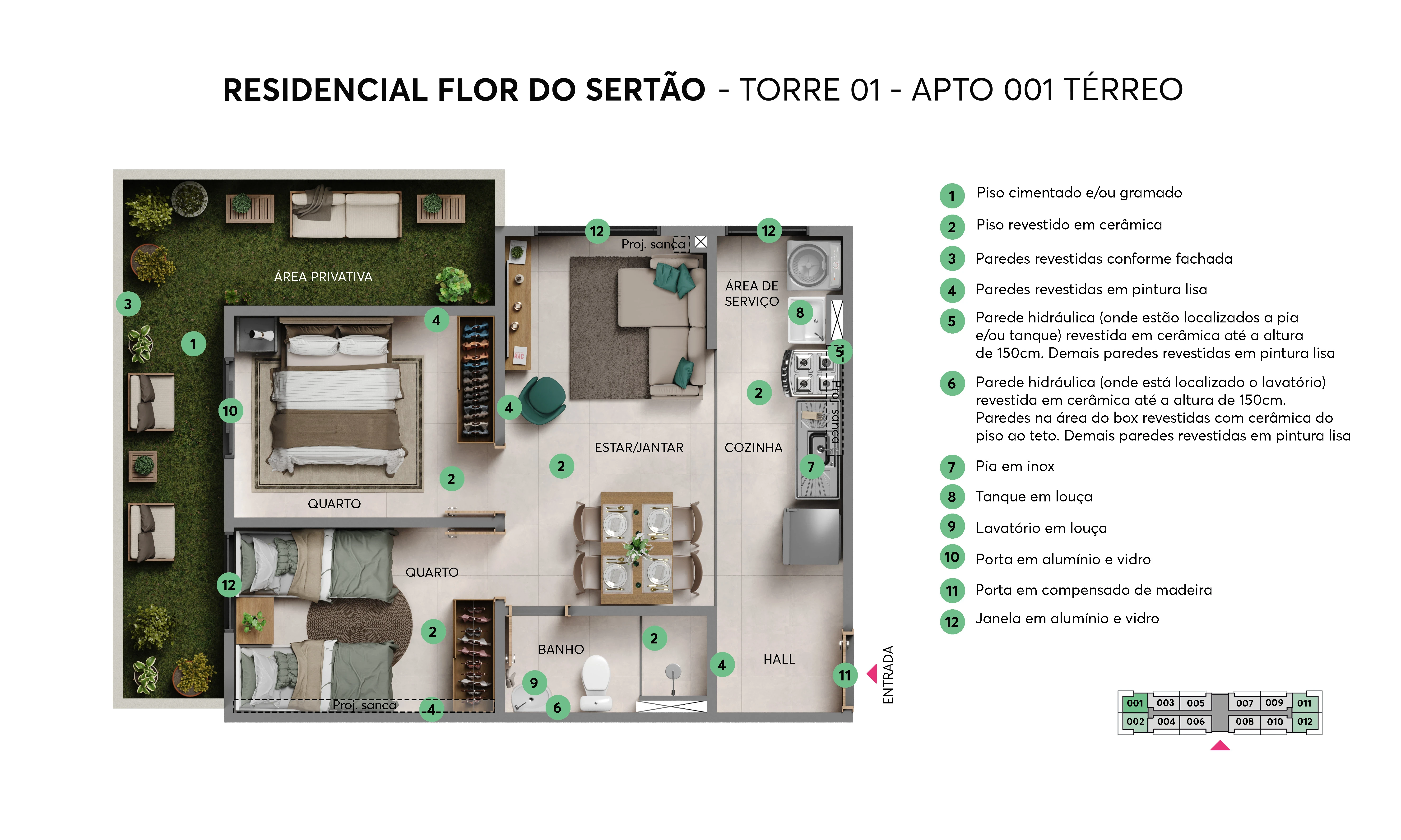 Imagem Apartamento com 2 Quartos à Venda, 40 m² em Jacarecanga - Fortaleza