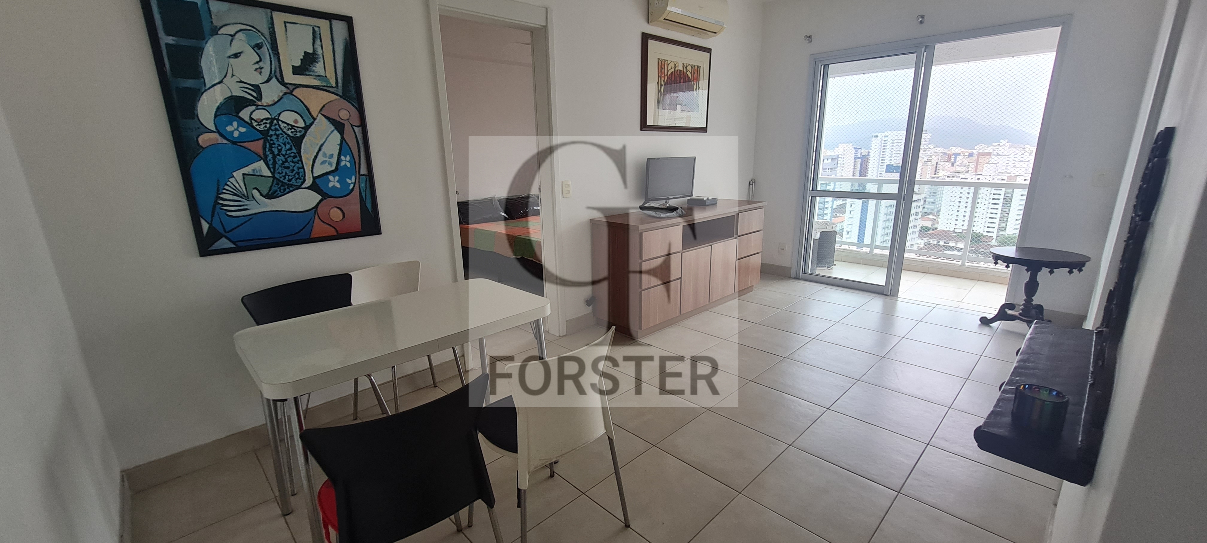 Imagem Apartamento com 1 Quarto para Alugar, 48 m²em Boqueirão - Santos