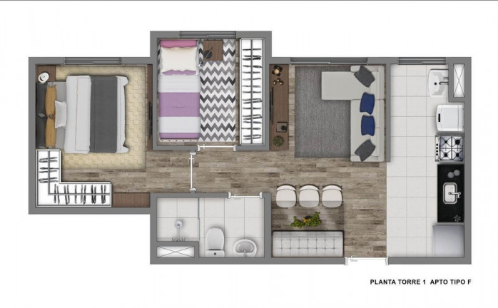 Imagem Apartamento com 2 Quartos à Venda, 38 m²em Jardim Prudência - São Paulo