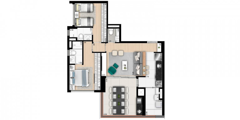 Imagem Apartamento com 3 Quartos à Venda, 107 m² em Vila Anglo Brasileira - São Paulo