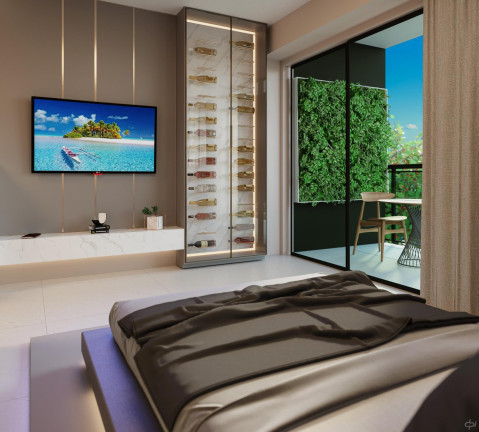 Imagem Apartamento com 1 Quarto à Venda,  em Praia de Muro Alto - Ipojuca