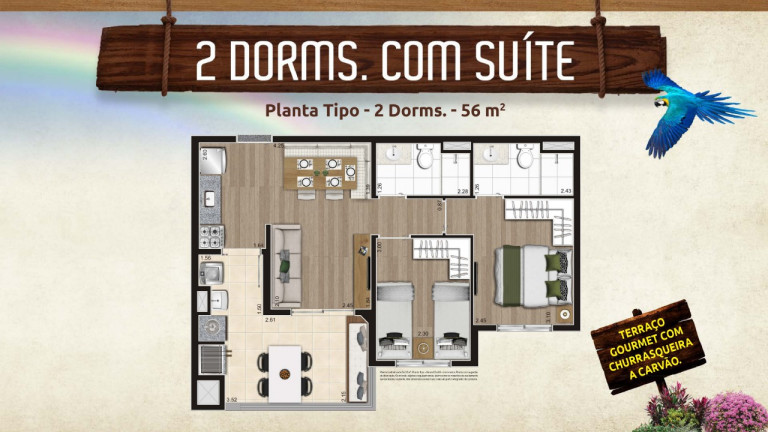 Imagem Apartamento com 2 Quartos à Venda, 56 m² em Vila Maria - São Paulo
