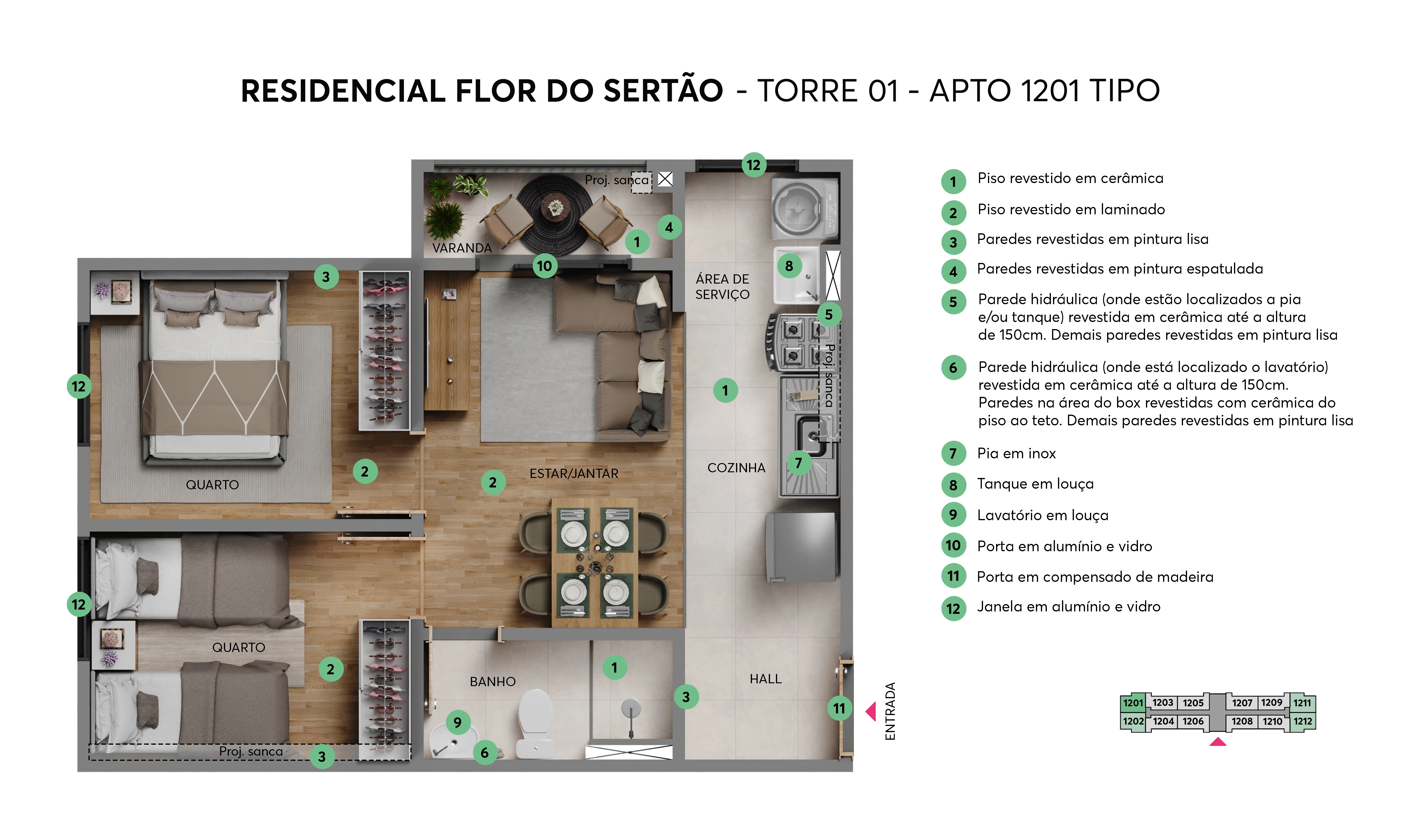 Imagem Apartamento com 2 Quartos à Venda, 40 m² em Jacarecanga - Fortaleza
