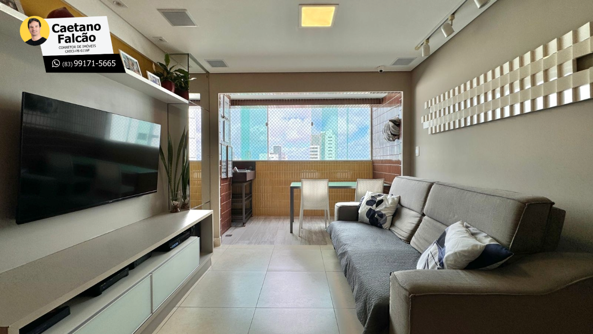 Foto do imóvel: Apartamento com 3 Quartos à Venda, 90 m² em Brisamar - João Pessoa