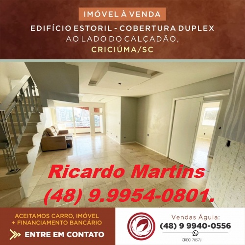 Imagem Cobertura com 3 Quartos à Venda, 291 m² em Centro - Criciúma