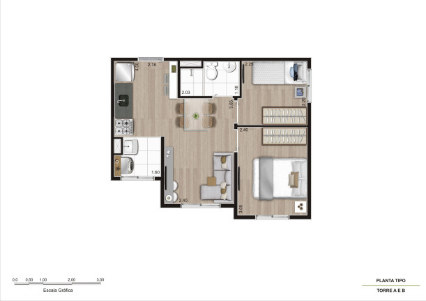 Imagem Apartamento com 2 Quartos à Venda, 35 m² em Vila Ré - São Paulo