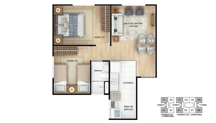 Imagem Apartamento com 2 Quartos à Venda, 41 m² em Inhoaíba - Rio de Janeiro
