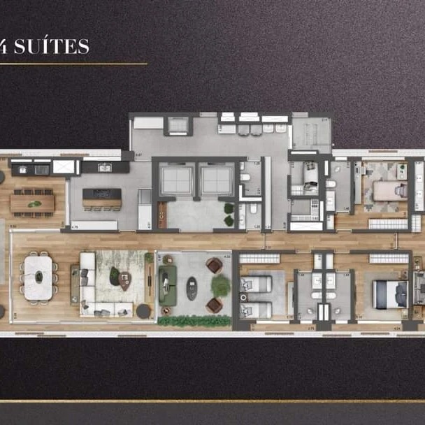 Imagem Apartamento com 4 Quartos à Venda, 355 m² em Itaim Bibi - São Paulo