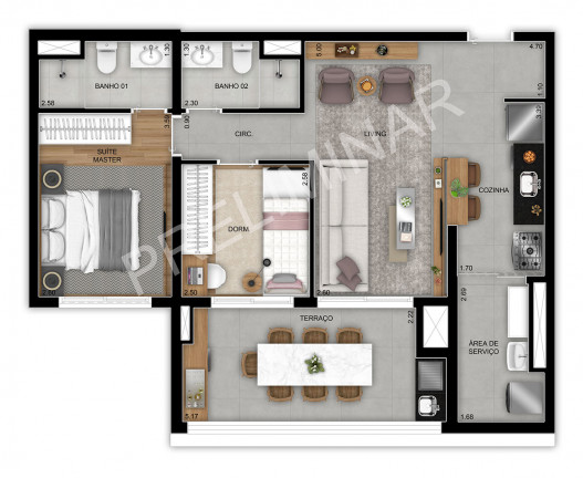 Imagem Apartamento com 2 Quartos à Venda, 89 m² em Jardim Prudência - São Paulo