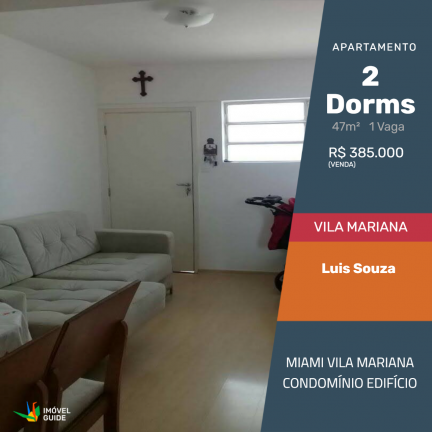 Apartamento com 2 Quartos à Venda,  em Vila Mariana - São Paulo