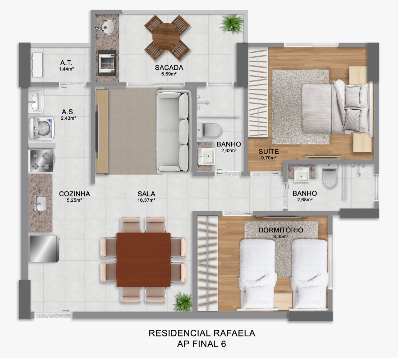 Imagem Apartamento com 2 Quartos à Venda, 64 m²em Guilhermina - Praia Grande