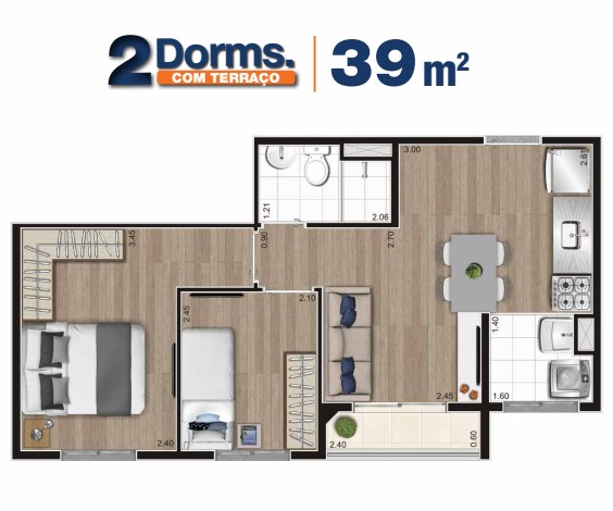 Imagem Apartamento com 2 Quartos à Venda, 37 m²em Vila Gea - São Paulo