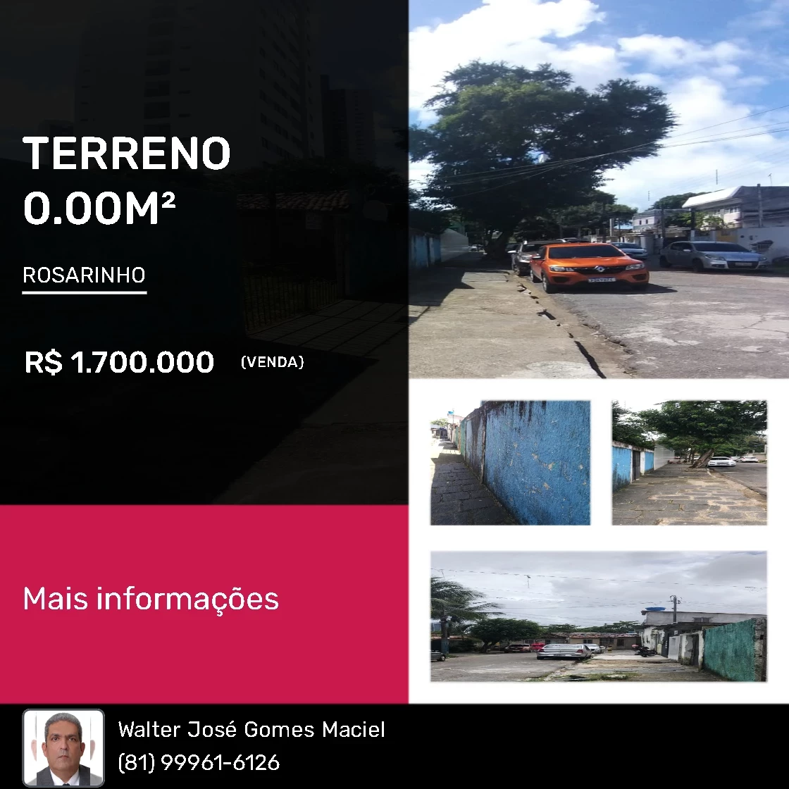 Imagem Terreno à Venda, 1.000 m² em Rosarinho - Recife