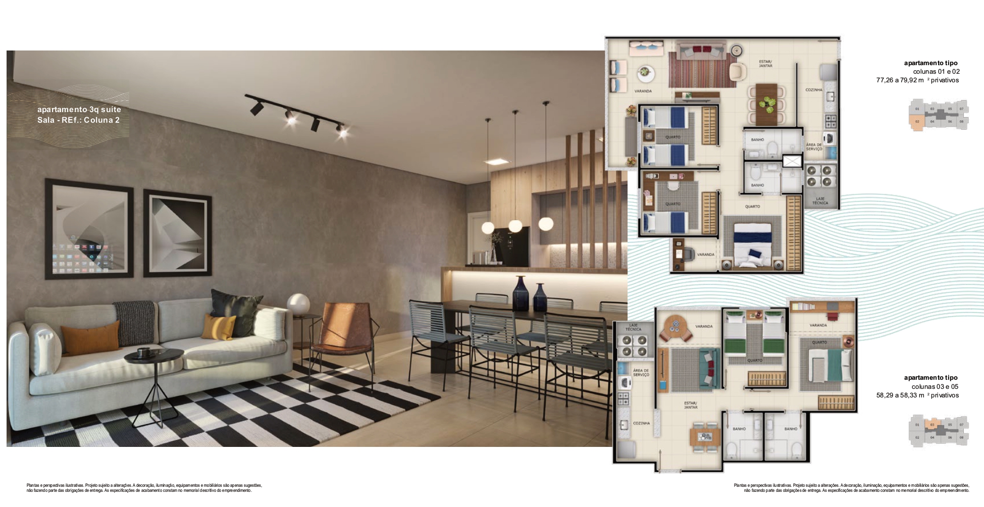 Foto do imóvel: Apartamento com 3 Quartos à Venda, 80 m² em Praia de Itaparica - Vila Velha