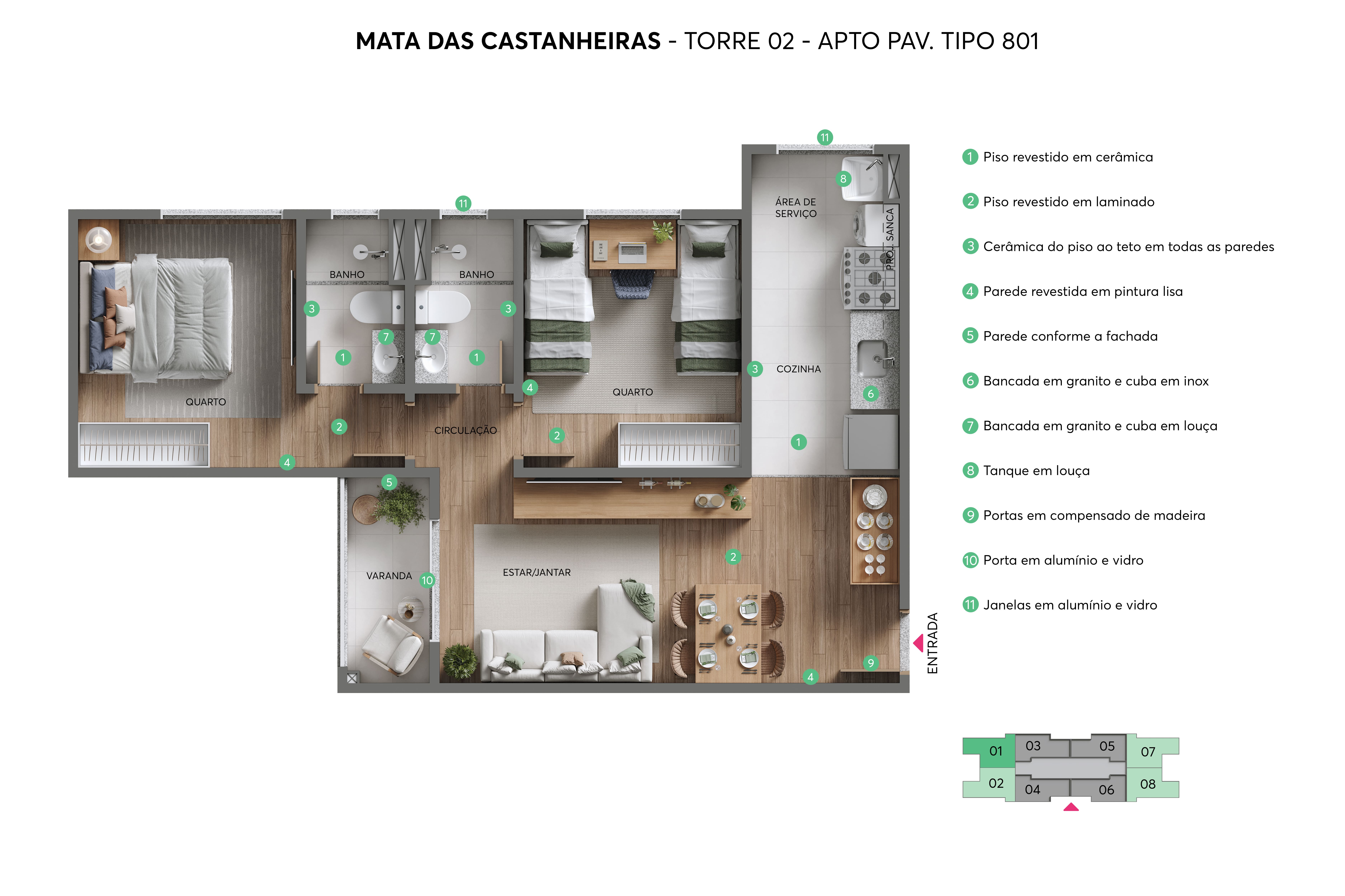 Imagem Apartamento com 2 Quartos à Venda, 49 m² em Três Barras - Contagem