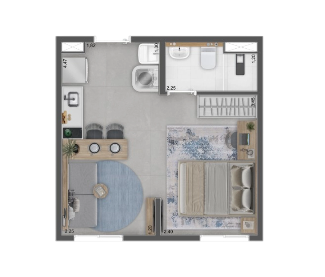Imagem Apartamento com 1 Quarto à Venda, 24 metros em Veloso - Osasco